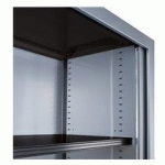 JEU DE 2 TABLETTES NOIRES POUR ARMOIRE L 100 CM