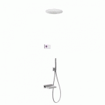 KIT DE BAIGNOIRE THERMOSTATIQUE ÉLECTRONIQUE ET ENCASTRÉ SHOWER TECHNOLOGY AVEC CONTRÔLE ÉLECTRONIQUE COMPRIS (BLANC) - TRES 092