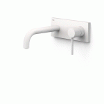MITIGEUR ÉVIER MURAL STRUCTURE ENCASTRÉE INDIVISIBLE SUPPORT SILENTBLOCK WHITEMAT (BLANC MAT) - TRES 26230011BM