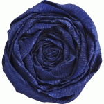PAPIER CRÉPON, PAQUET DE 10 FEUILLES PLIÉES 60% AU FORMAT 2,50X0,50M - BLEU MARINE - LOT DE 3