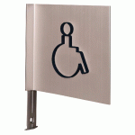 PICTOGRAMME NEOSIGN 3D DRAPEAU PMR NOIR - MANUTAN COLLECTIVITÉS