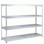 RAYONNAGE RAPID 1 2440X1525X610 4 TAB GRILLAGÉE ZINGUÉ