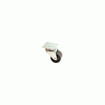 ROUE DOUBLE GALET 50MM PLATINE CARRÉ PIVOTANTE - AVL - 590051A