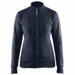 SWEAT ZIPPÉ FEMME MARINE FONCÉ TAILLE XXL - BLAKLADER