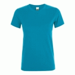 TEE-SHIRT PERSONNALISABLE BLEU AQUA FEMININ CLASSIC 150G