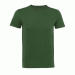 TEE-SHIRT PERSONNALISABLE HOMME EN COTON ORGANIQUE BIO VERT BOUTEILLE