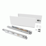 TIROIR EXTÉRIEUR VERTEX 60 KG -HAUTEUR 131 MM -ACIER -P500 -BLANC EMUCA