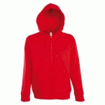 VESTE ZIPPÉE À CAPUCHE UNI TECH ROUGE