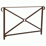 BARRIÈRE HÉRITAGE SIMPLE CROIX 1.50 DOUB CROSSE MARRON 8017 - PROCITY