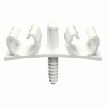 FIX RING PLOMBERIE DOUBLE 22-26 MM BLANC PAR 40 ING FIXATIONS