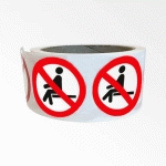 ROULEAU DE PICTOS - INTERDICTION DE S