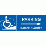 LOT DE 3 - PANNEAU PARKING AVEC RAMPE D