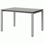 TABLE MALIBU 120X80 T5 SOUDÉ ST ISOS GRIS 1400/NO GRIS 9006