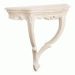 BISCOTTINI - TABLE CONSOLE EN BOIS FINITION BLANC ANTIQUE MADE IN ITALY
