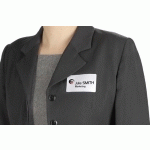 BADGE ADHÉSIF TEXTILE LASER AVERY 50 X 80 MM BLANC - BOÎTE DE 200