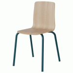 CHAISE MALIBU 4P T6 COQUE ACACIA LAK 1277 / ALU BLEU 5025 - MANUTAN EXPERT