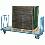 CHARIOT FIMM 1200 KG 1600X800 MM 2 DOSSIERS ROUES RECTANGLE - FIMM