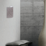 EULUNA APPLIQUE MURALE BOUCLE EN TISSU, GRISE