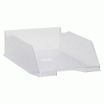 LOT DE 4 - CORBEILLE À COURRIER MAXI FORMAT EXACOMPTA CRISTAL