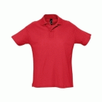 POLO PERSONNALISABLE PIQUÉ SUMMER ADULTE ROUGE