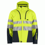 PROJOB 6420 PARKA SOFTSHELL - EN ISO 20471 CLASSE 3/2 JAUNE/NOIR - TAILLE M
