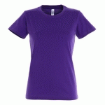 TEE-SHIRT PERSONNALISABLE ACTIVE 190 G FEMME VIOLET FONCÉ