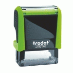 TAMPON TEXTE PERSONNALISABLE PRINTY 4915 TRODAT MONOCHROME 6 LIGNES - VERT