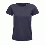 TEE-SHIRT PERSONNALISABLE FEMME COTON ORGANIQUE BIO JERSEY 175 GRIS SOURIS