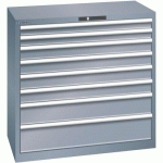 ARMOIRE 8 TIROIRS 1023X572X1000MM-CHARGE 75KG-GRIS FONCÉ - LISTA
