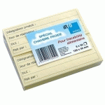 BLOC NOTE TRAÇABILITÉ JAUNE 100 X 40 MM (VENDU PAR 6)