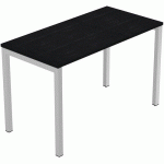 BUREAU DROIT FAST 4 PIEDS MÉTAL - 120X60 CM - NOIR