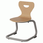 CHAISE MALIBU AST - T2 - COQUE HÊTRE / ACIER GRIS 9006 - MANUTAN EXPERT