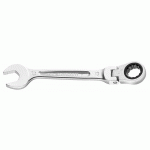 CLÉ MIXTE À CLIQUET ARTICULÉE MÉTRIQUE DIAMÈTRE 9MM LONGUEUR 132MM - FACOM - 467BF.9