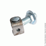 LOT DE 10 PIVOTS DE PORTAIL À SOUDER RÉGLABLES EN ACIER ZINGUÉ -Ø20 MM TORBEL