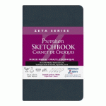 LOT DE 2 - ZETA SERIES CARNET SOUPLE 26F 8,9X14CM 270G - BLANC