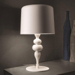 MASIERO LAMPE À POSER EVA TL1 M, 53 CM, BLANCHE MATE