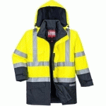 PARKA HAUTE-VISIBILITÉ BIZFLAME RAIN S779 BLEU/JAUNE - M - PORTWEST