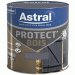 PEINTURE POUR BOIS SATINÉE AVEC PROTECTEUR GRIS MINERAI