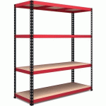 RAYONNAGE À EMBOÎTER 400KG 4 NIVEAUX 1980X1525MM - RB BOSS - RB BOSS