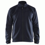 SWEAT ZIPPÉ MARINE FONCÉ/NOIR TAILLE L - BLAKLADER