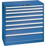 ARMOIRE 8 TIROIRS 1023X572X1000MM-CHARGE 200KG-BLEU FONCÉ - LISTA