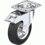 BLICKLE - ROULETTE PIVOTANTE À FREIN Ø 125MM BANDAGE CAOUTCHOUC SBR 100KG - LE-VE 125R-FI