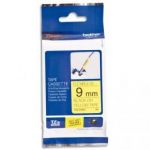 BROTHER RUBAN POUR PTOUCH LAMINÉ FLEXIBLE 9MMX8M NOIR/JAUNE TZEFX621