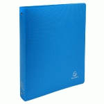 CLASSEUR 4 ANNEAUX 30MM POLYPROPYLÈNE OPAK - A4 MAXI - BLEU CLAIR - LOT DE 20