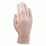 GANTS JETABLES VINYLE NON POUDRÉ - BOÎTE DE 100 GANTS - TAILLE XL