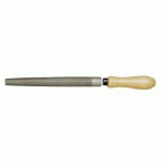 LIME POUR MÉTAUX TENDRES DEMI-RONDE 910 À MANCHE BOIS - MI-DOUCE - 21X6 MM MOB