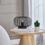 LINDBY LAMPE À POSER MAIVI, NOIR, 25 CM, FER, CAGE