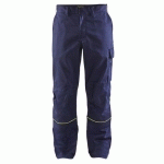 PANTALON DE SOUDEUR MARINE/JAUNE FLUORESCENT TAILLE 50L - BLAKLADER