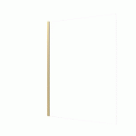 PAROI DE DOUCHE FIXE PARMA 2 OR BROSSÉ - VERRE TRANSPARENT - 140 CM AURLANE