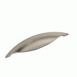 POIGNÉE COQUILLE DESIGN 3940-NICKELÉ BROSSÉ ESTAMP